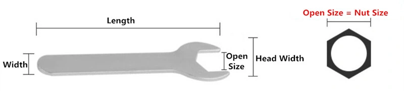 Hot Sale Supper Mini Stamped Hex Single Open End Wrench Spanner